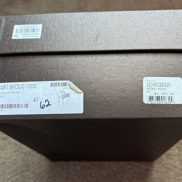 Gucci Black Ankle Boots with Gold Studs Women 41. - Picture 4 of 4